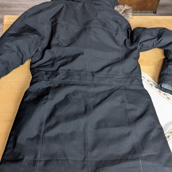 Eddie Bauer Parka Women's Black Coat with Faux Fur Hood - Picture 14 of 14